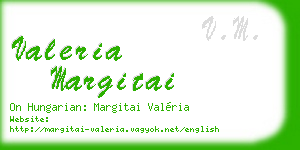 valeria margitai business card